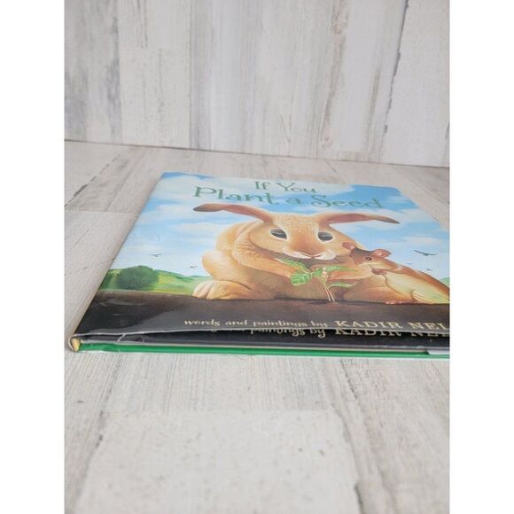 If you plant a seed book Kadir Nelson Easter bunny hardcover - Picture 4 of 9